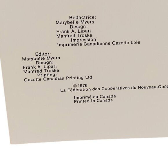 Eskimo Lithograph Calendar 1977 Arctic Quebec Canada Inuit Art vtg 12pics ExCond - Picture 11 of 14